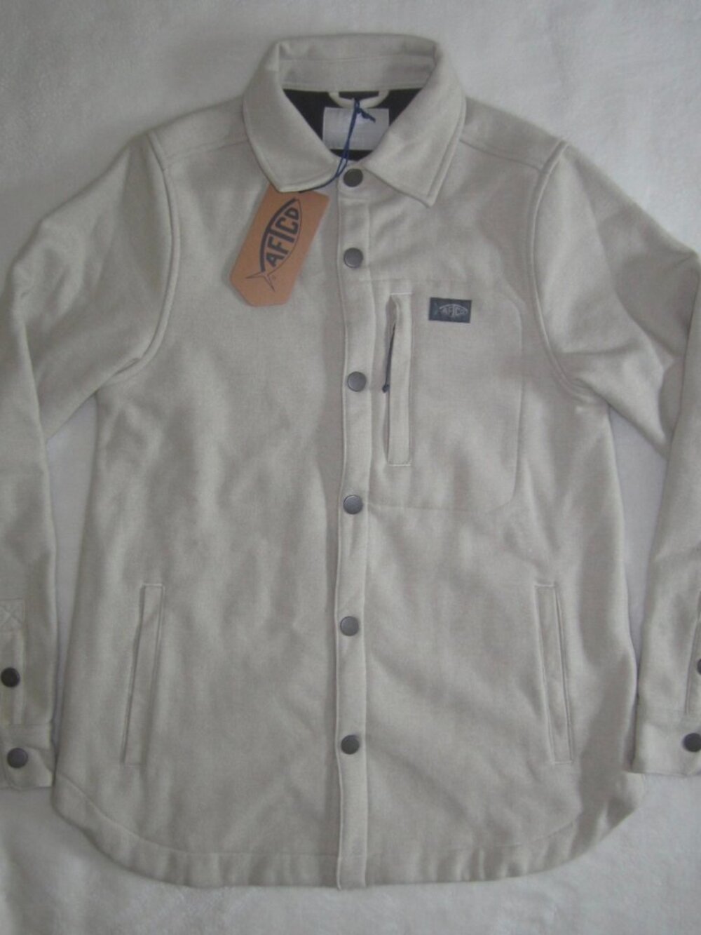 NWT AFTCO Stout Shacket Jacket Sand Heather Women's Small